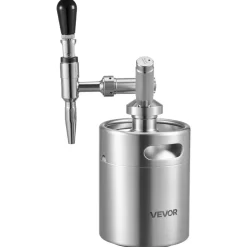 VEVOR Nitro Cold Brew Coffee Maker 68 oz Nitrogen Dispenser System, Home Brew Coffee Keg, Portable Nitrogen Infuser with Dispenser and Pressure Relieving Valve, Gift for Coffee Lovers