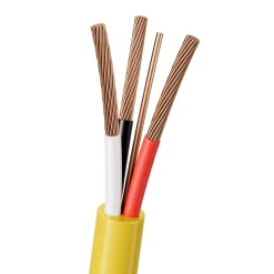 VEVOR NM-B Wire, 6AWG/3C Non-Mettalic Residential Indoor Electrical Wire with Ground, PVC Sheathed High-Purity Copper Core Cable, for Outlets, Switches, Other Loads & Lighting Wiring Projects(50 ft)