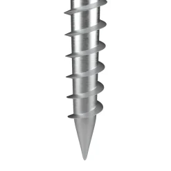 VEVOR No Dig Ground Anchor, 4 Pack 3.94 x 2.76 x 27.56 in DIY Screw in Post Stake, Includes 6 Lag Bolts & a Rebar, U-Shape Heavy Duty Steel Post Holder, Great for Mailbox Posts and Fence Posts