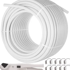 VEVOR Non-Barrier PEX Tubing 1 Inch X 300 Feet Tube Coil - EVOH PEX-B Pipe for Residential Commercial Radiant Floor Heating PEX Pipe
