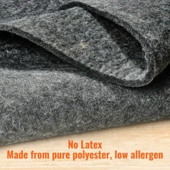 VEVOR Non-Slip Resistant Rug Pad, Protective Cushioning Carpet Pad, 2'x8' (7.875' Actual), 1/4