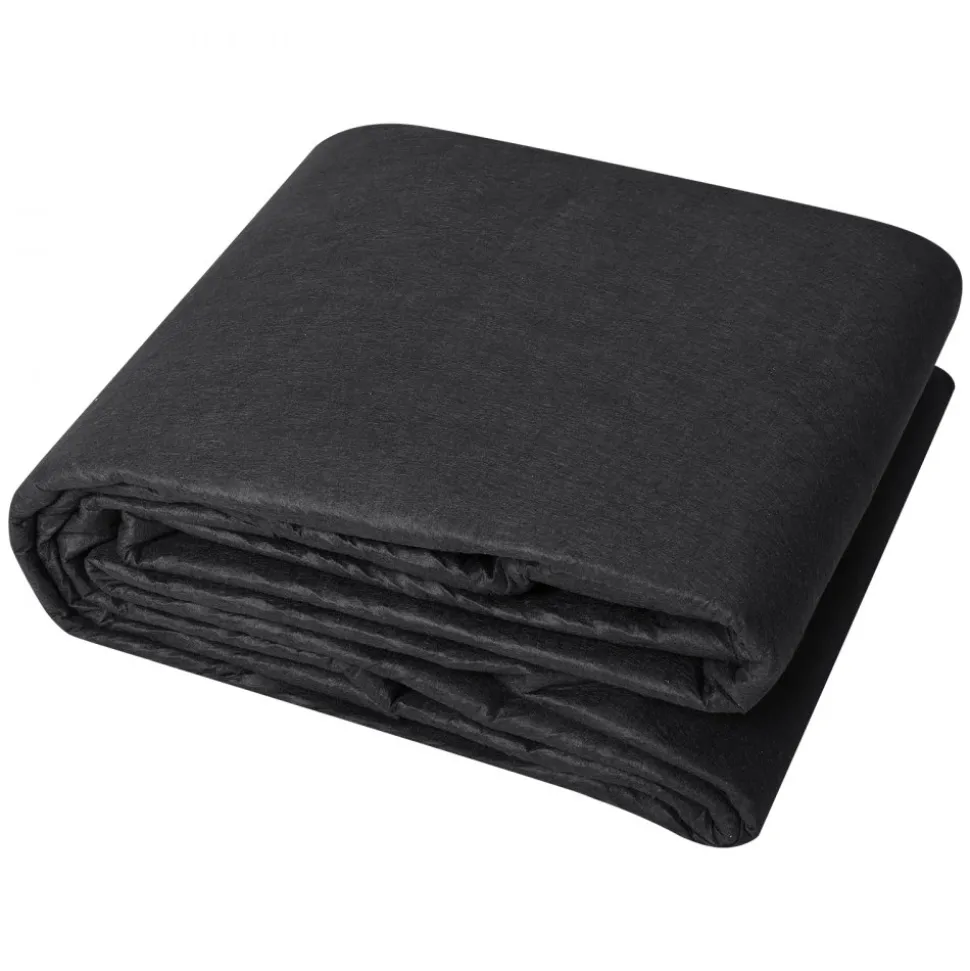VEVOR Non Woven Geotextile Fabric Under Gravel, 10x100FT 8OZ Driveway Fabric Landscape Fabric, Heavy Duty Weed Barrier Fabric, Ground Cover Weed Control Fabric, French Drains Drainage Fabric, Black