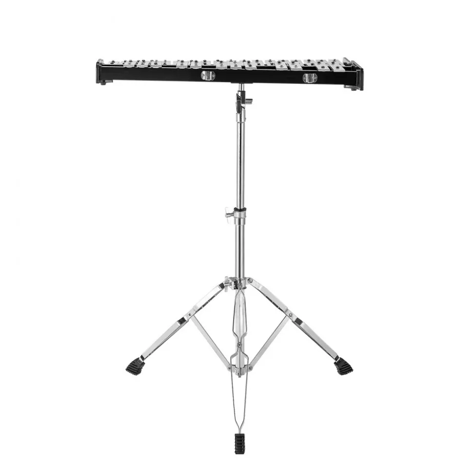 VEVOR 30 Note Glockenspiel Xylophone Bell Kit, Professional Percussion Instrument Set with Mallets, Drum Sticks, Music Stand, 8" Practice Pad, Adjustable Stand and Carrying Bag for Students & Adults