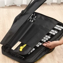 VEVOR 30 Note Glockenspiel Xylophone Bell Kit, Professional Percussion Instrument Set with Mallets, Drum Sticks, Music Stand, 8