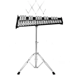 VEVOR 32 Note Glockenspiel Xylophone Bell Kit, Percussion Instrument with Mallets, Drum Sticks and Carrying Bag, Professional Glockenspiel Xylophone Percussion Instrument Set for Adults & Students