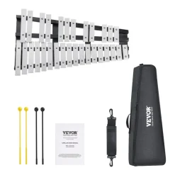VEVOR 30 Note Glockenspiel Xylophone Bell Kit, Percussion Instrument with Mallets, Drum Sticks and Carrying Bag, Professional Glockenspiel Xylophone Percussion Instrument Set for Students & Adults