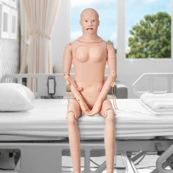 VEVOR Nursing Training Manikin, Male/Female Life Size Demonstration Human Manikin for Nursing Training, Multifunctional Education Teaching Model, PVC Anatomical Mannequin Body Care Simulator Model