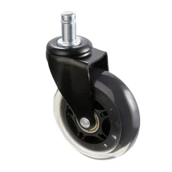 VEVOR Office Chair Wheels, Set of 5, 3 inch Caster Wheels Replacement for Hardwood Floors and Carpet, Heavy Duty Computer Gaming Desk Casters with 130 lbs Load Capacity, Universal Fit for Most Chairs