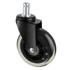 VEVOR Office Chair Wheels, Set of 5, 3 inch Caster Wheels Replacement for Hardwood Floors and Carpet, Heavy Duty Computer Gaming Desk Casters with 130 lbs Load Capacity, Universal Fit for Most Chairs