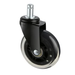VEVOR Office Chair Wheels, Set of 5, 3 inch Caster Wheels Replacement for Hardwood Floors and Carpet, Heavy Duty Computer Gaming Desk Casters with 130 lbs Load Capacity, Universal Fit for Most Chairs
