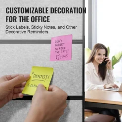 VEVOR Office Divider, 2 Panel Office Partition, Freestanding Office Divider Wall Partition & Privacy Divider Reduce Noise and Room Separation, Light Grey
