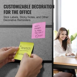 VEVOR Office Divider, 2 Panel Office Partition, Freestanding Office Divider Wall Partition & Privacy Divider Reduce Noise and Room Separation, Dark Grey