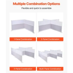 VEVOR Office Divider Privacy Partitions, 2-Pack, 72