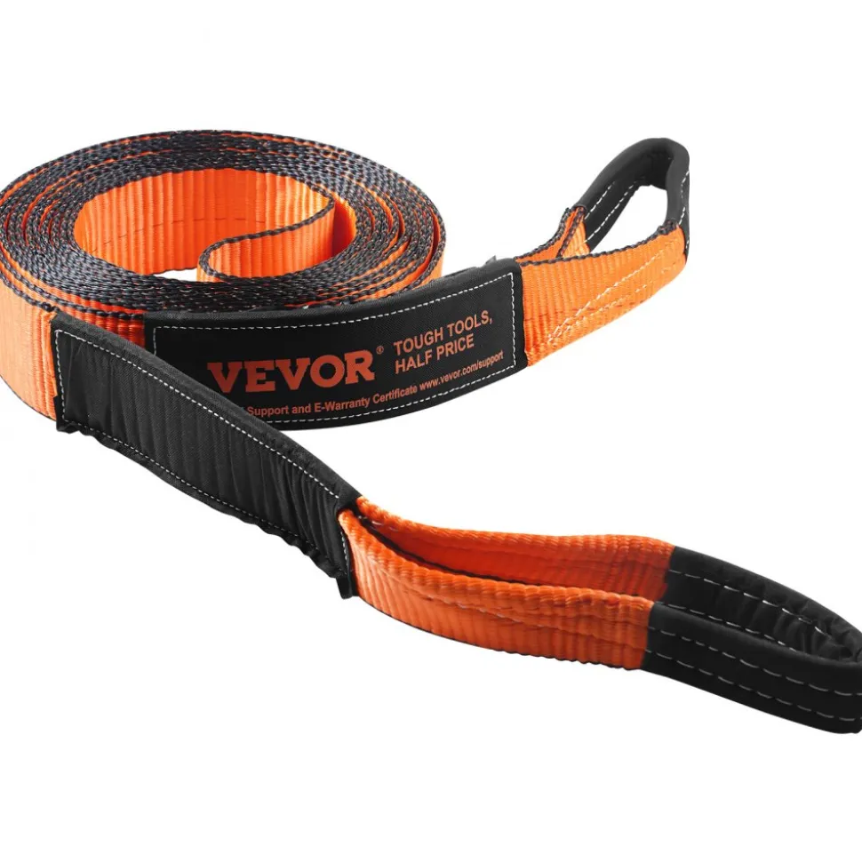 VEVOR Off-Road Recovery Kit, 3" x 30', Heavy Duty Winch Recovery Kit with 30000 lbs Tow Straps, 44092 lbs D-Ring Shackles, Shackle Receiver, Snatch Block Pulley, Gloves, Storage Bag for ATV Jeep Truck