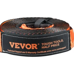 VEVOR Off-Road Recovery Kit, 3" x 30', Heavy Duty Winch Recovery Kit with 30,000 lbs Tow Strap, 44,092 lbs D-Ring Shackles, Shackle Receiver and Storage Bag, for ATVs, Jeeps, Off-Road Vehicles, Trucks