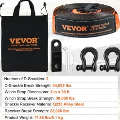 VEVOR Off-Road Recovery Kit, 3