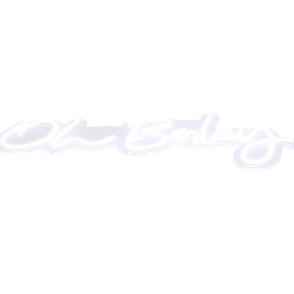 VEVOR Oh Baby Neon Sign for Wall Decor, with Remote Control and Dimmable Switch for Baby Shower decorations, Birthday Party, Wedding Decor, 23.5x12 inches (Warm White)