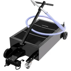 VEVOR Oil Drain Pan 25 Gallon Oil Drain Tank, 95L Low Profile Oil Drain Pan, Large Capacity Oil Change Pan, Foldable Hand, with Electric Pump, Hose, Swivel Casters for Car, SUV, Trucks Oil Draining