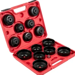 VEVOR Oil Filter Socket Set, 14 Pcs Oil Filter Wrench Set, Sturdy Steel Oil Filter Socket, 3/8