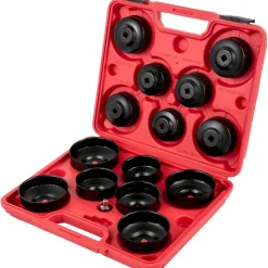 VEVOR Oil Filter Socket Set, 14 Pcs Oil Filter Wrench Set, Sturdy Steel Oil Filter Socket, 3/8
