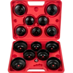 VEVOR Oil Filter Socket Set, 14 Pcs Oil Filter Wrench Set, Sturdy Steel Oil Filter Socket, 3/8