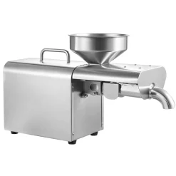 VEVOR Oil Press Machine, 8.27 LBS/H Capacity, 750W Oil Extractor Machine, Automatic Electric Oil Maker for Home Commercial Use, 122℉–572℉ Hot Pressing for Peanuts Sesames Soybeans Almonds