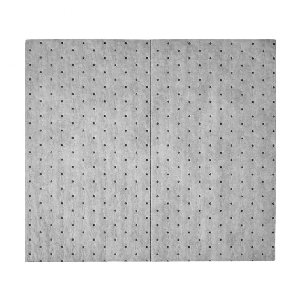 VEVOR Oil & Water Absorbent Pads, 16" x 18" 200-Pack, Medium-Duty Spill Absorbing Pads, Universal for Gasoline, Engine, Oil, Water, Coolant, Durable PP Spill Control Mats for Garage Workshop Factory