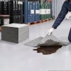 VEVOR Oil & Water Absorbent Pads, 15 in x 150 ft 1-Roll, Medium-Duty Spill Absorbing Pads, Universal for Gasoline, Engine, Oil, Water, Coolant, Durable PP Spill Control Mats for Garage Workshop