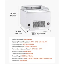 VEVOR Open Air Merchandiser, 3.1 cu. ft. Shelving Commercial Refrigerator, Grab and Go Fan Cooling Display Cooler, with LED Lighting, Night Curtain, Horizontal for Restaurants, Stores, Office