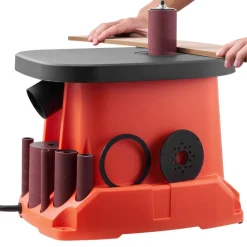 VEVOR Oscillating Spindle Sander, 2400RPM Benchtop Spindle Sander with 6 Sleeves (1/2