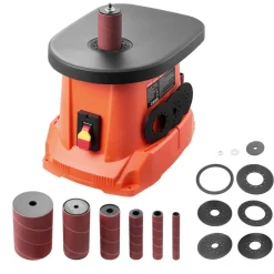 VEVOR Oscillating Spindle Sander, 2400RPM Benchtop Spindle Sander with 6 Sleeves (1/2