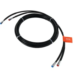VEVOR Outboard Hose Kit, 20 ft Hydraulic Steering Hose, 2-Piece Leak-Proof TPEE Hydraulic Boat Hoses, Compatible with Marine Hydraulic Outboard Steering Boat System up to 300 HP