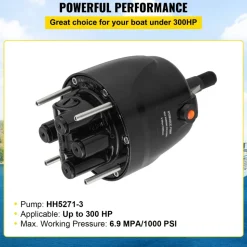 VEVOR Outboard Hydraulic Steering Pump Helm 300 HP Hydraulic Pump HH5271-3 for Cruisers Runabouts Boats