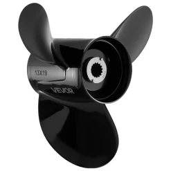 VEVOR Outboard Propeller, Upgrade OEM 15 Spline Tooth Aluminum Outboard Boat Propeller Fit Mercury Engines 40-140 HP, 4-1/4
