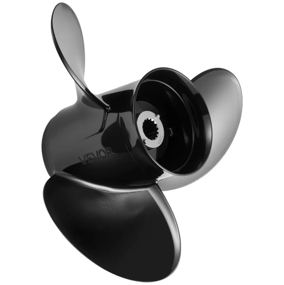 VEVOR Outboard Propeller, Upgrade OEM 15 Spline Tooth Aluminum Outboard Boat Propeller Fit Mercury/Mariner Engines 90-400 HP, 4-3/4" Gearcase, 3-Blade, RH (Right Hand Rotation), OEM No. 48-832832A45