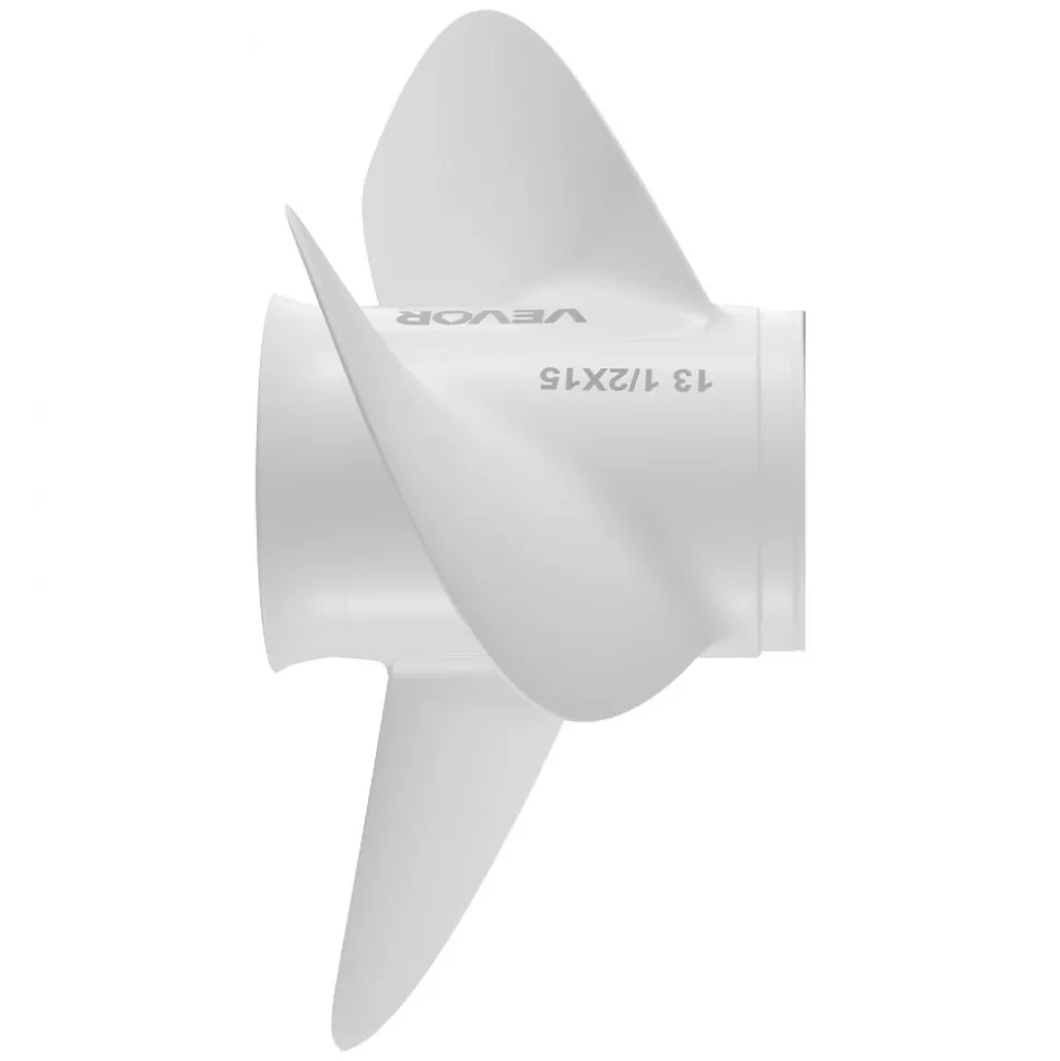 VEVOR Outboard Propeller, Upgrade OEM 15 Spline Tooth Aluminum Outboard Boat Propeller Fit Yamaha Engines 60-130 HP, 4-1/4" Gearcase, 3-Blade, RH (Right Hand Rotation), OEM Parts No. 6E5-45947-00-EL