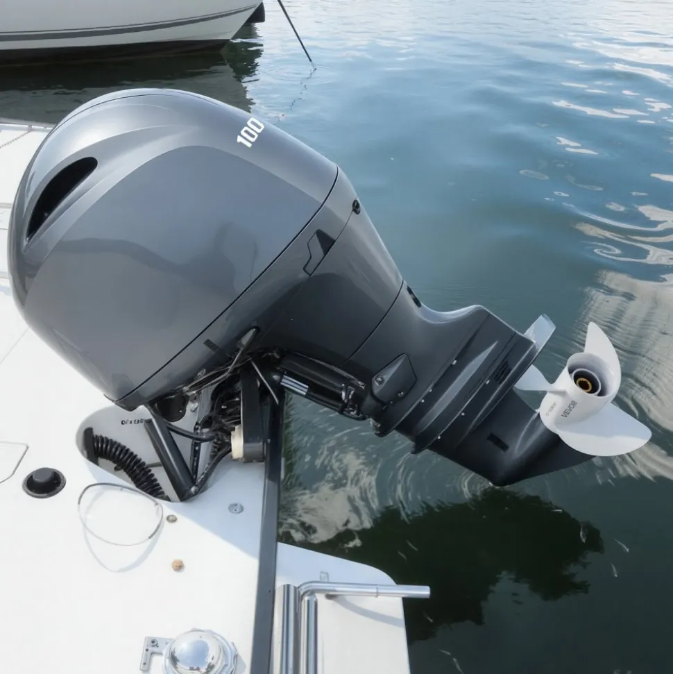 VEVOR Outboard Propeller, Upgrade OEM 15 Spline Tooth Aluminum Outboard Boat Propeller Fit Yamaha Engines 60-130 HP, 4-1/4" Gearcase, 3-Blade, RH (Right Hand Rotation), OEM Parts No. 6E5-45947-00-EL