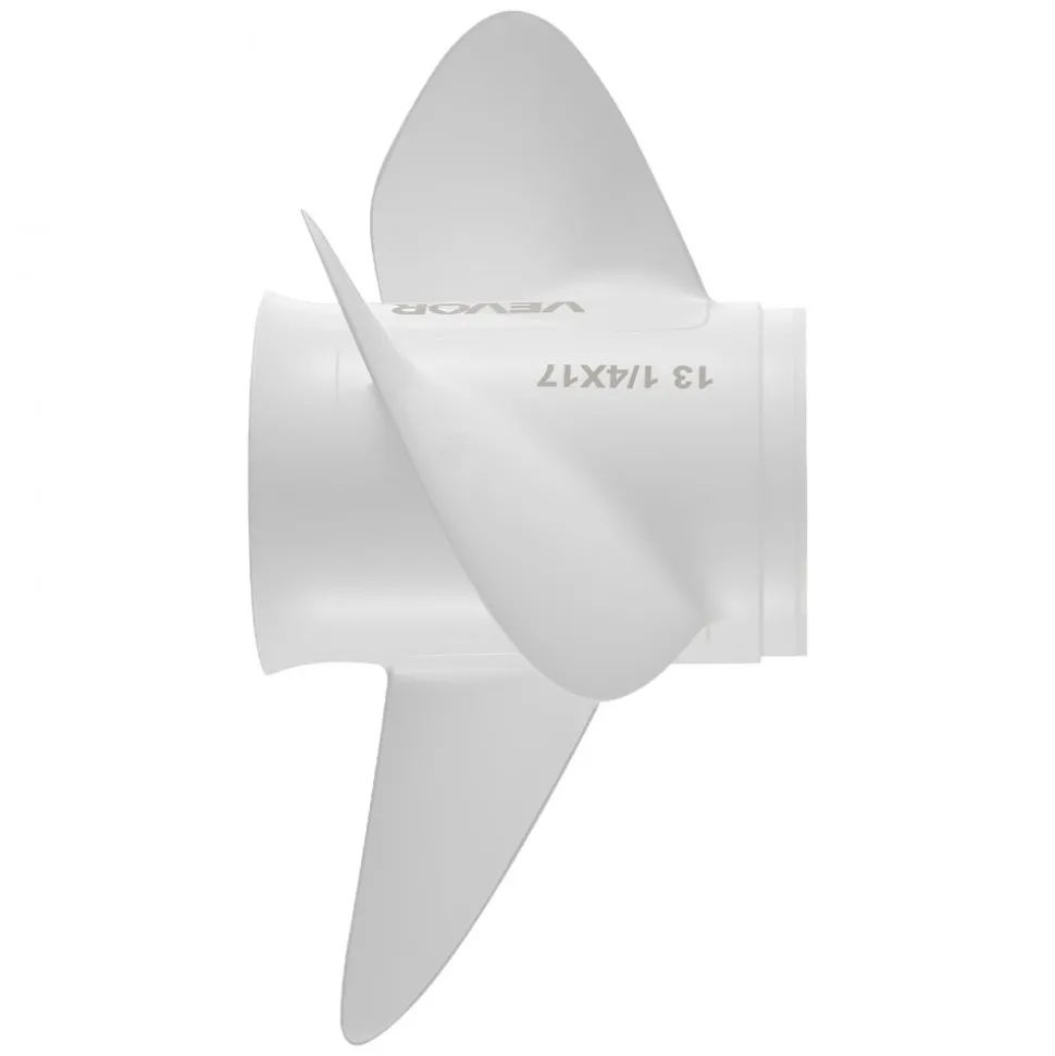 VEVOR Outboard Propeller, Upgrade OEM 15 Spline Tooth Aluminum Outboard Boat Propeller Fit Yamaha Engines 50-130 HP, 4-1/4" Gearcase, 3-Blade, RH (Right Hand Rotation), OEM Parts No. 6E5-45945-01-EL