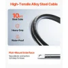 VEVOR Outboard Steering System 10' Boat Steering Cable 10 Feet Marine Steering System 3/4'' Shaft with 13.5 Inch Wheel for Yachts and Waterborne Vehicles