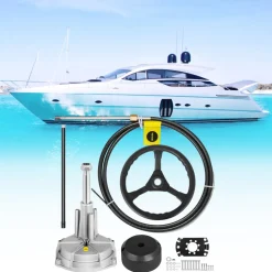 VEVOR Outboard Steering System SS13715 Safe-T Quick Connect Rotary Steering System 15' Steering Cable With 13