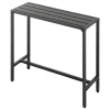 VEVOR Outdoor Bar Table, 39.4 x 15 in Patio Bar Table, Waterproof Top & Sturdy Metal Frame, Rectangle Counter Height Dining Tables, Outdoor Furniture for Balcony, Yard, Hot Tub, Poolside, Indoor