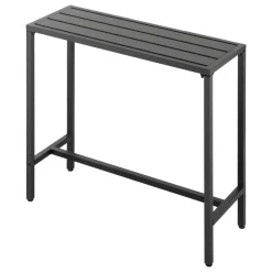VEVOR Outdoor Bar Table, 39.4 x 15 in Patio Bar Table, Waterproof Top & Sturdy Metal Frame, Rectangle Counter Height Dining Tables, Outdoor Furniture for Balcony, Yard, Hot Tub, Poolside, Indoor