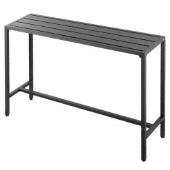 VEVOR Outdoor Bar Table, 55 x 15 in Patio Bar Table, Waterproof Top & Sturdy Metal Frame, Rectangle Counter Height Dining Tables, Outdoor Furniture for Balcony, Yard, Hot Tub, Poolside, Indoor