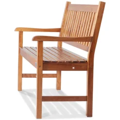 VEVOR Outdoor Bench, 50 inches Wood Garden Bench for Outdoors, Outdoor Garden Park Bench with Backrest and Armrests, 800 lbs Load Capacity Bench, Patio Bench for Garden, Park, Yard, Front Porch