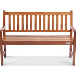 VEVOR Outdoor Bench, 50 inches Wood Garden Bench for Outdoors, Outdoor Garden Park Bench with Backrest and Armrests, 800 lbs Load Capacity Bench, Patio Bench for Garden, Park, Yard, Front Porch