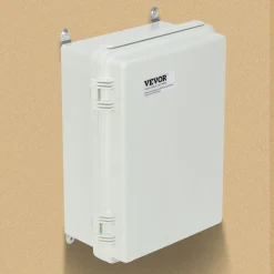 VEVOR Outdoor Electrical Junction Box, 16.93 x 12.99 x 7.09 in, ABS Plastic Electrical Enclosure Box with Hinged Cover Stainless Steel Latch, IP67 Dustproof Waterproof for Outdoor Electrical Projects