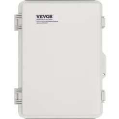 VEVOR Outdoor Electrical Junction Box, 16.93 x 12.99 x 7.09 in, ABS Plastic Electrical Enclosure Box with Hinged Cover Stainless Steel Latch, IP67 Dustproof Waterproof for Outdoor Electrical Projects