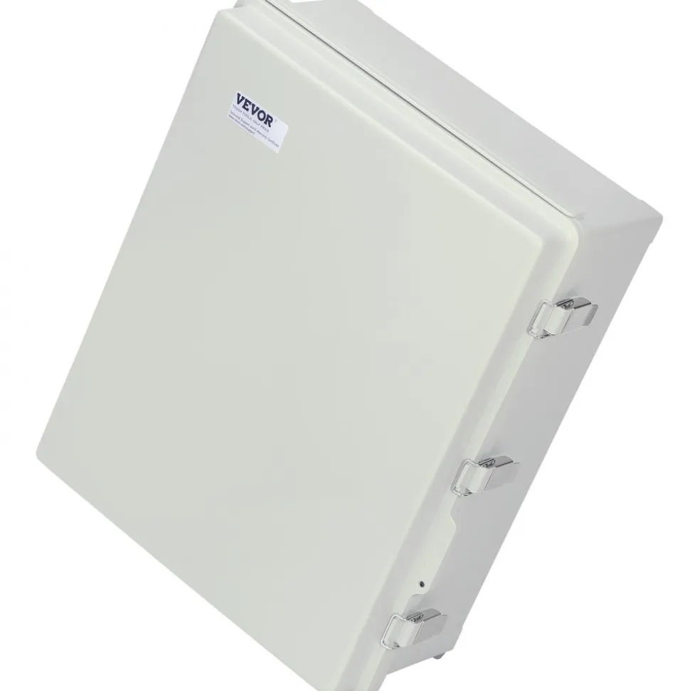 VEVOR Outdoor Electrical Junction Box, 20.87 x 16.92 x 7.87 in, ABS Plastic Electrical Enclosure Box with Hinged Cover Stainless Steel Latch, IP67 Dustproof Waterproof for Outdoor Electrical Projects