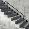 VEVOR Outdoor Handrail 165LBS Load Handrail Outdoor Stairs Aluminum Stair Handrail 60 x 35" Outdoor Stair Railing Transitional Range from 0 to 30° Staircase Handrail Fits 4-5 Steps with Screw Kit