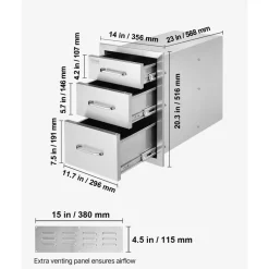 VEVOR Outdoor Kitchen Drawers 14